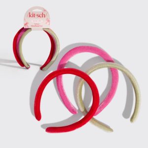 Kit-sch Holiday Velvet Headband Set