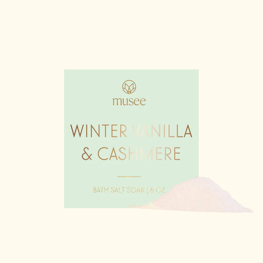 Musee Winter Vanilla & Cashmere Mini Bath Salt Soak