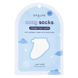 MSL Christmas Holiday Cozy Socks Collagen Foot Mask