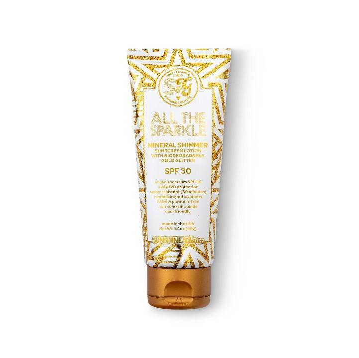 Sunshine & Glitter All The Sparkle Mineral Shimmer Sunscreen SPF 30