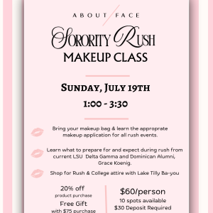 Sorority Rush Makeup Class (NEW ORLEANS LOCATION)